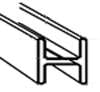 Casquillo de plomo plano en H de 1/2 x 5/32 pulg.