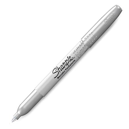 Sharpie Metallic Silver Marker Pen (Fine Point)