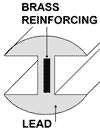 3/8 x 3/16 H-Flat Reinforced Lead Came